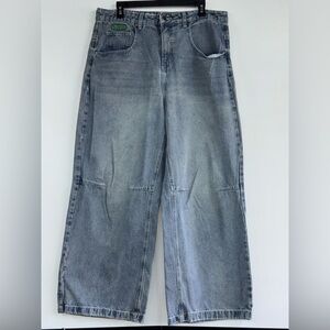 Empyre Men’s Jeans Ultra Wide Leg Baggy Jeans Size 34 Skating Y2K Streetwear